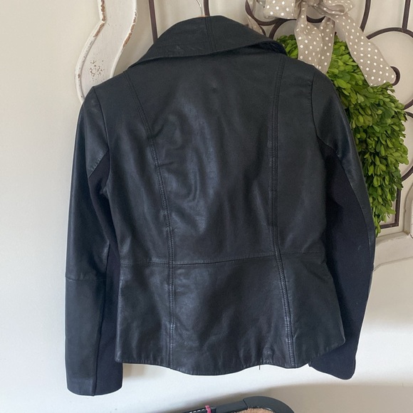 Dawn Levy hi-low leather jacket - Picture 3 of 3